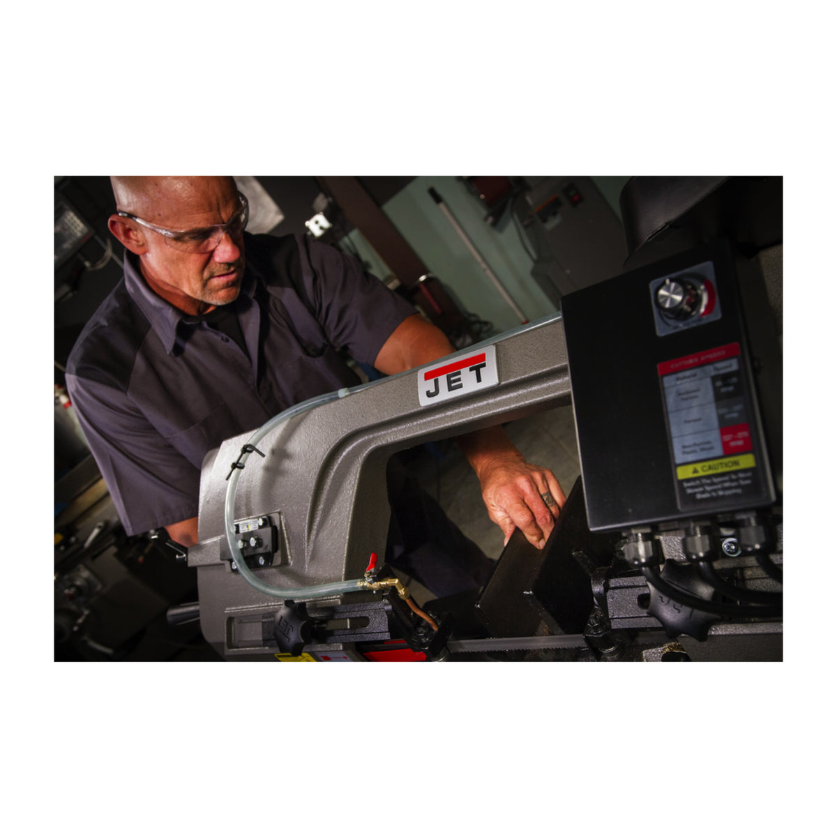 JET HVBS-712D 7" x 12" Variable Speed Horizontal/Vertical Bandsaw Deluxe