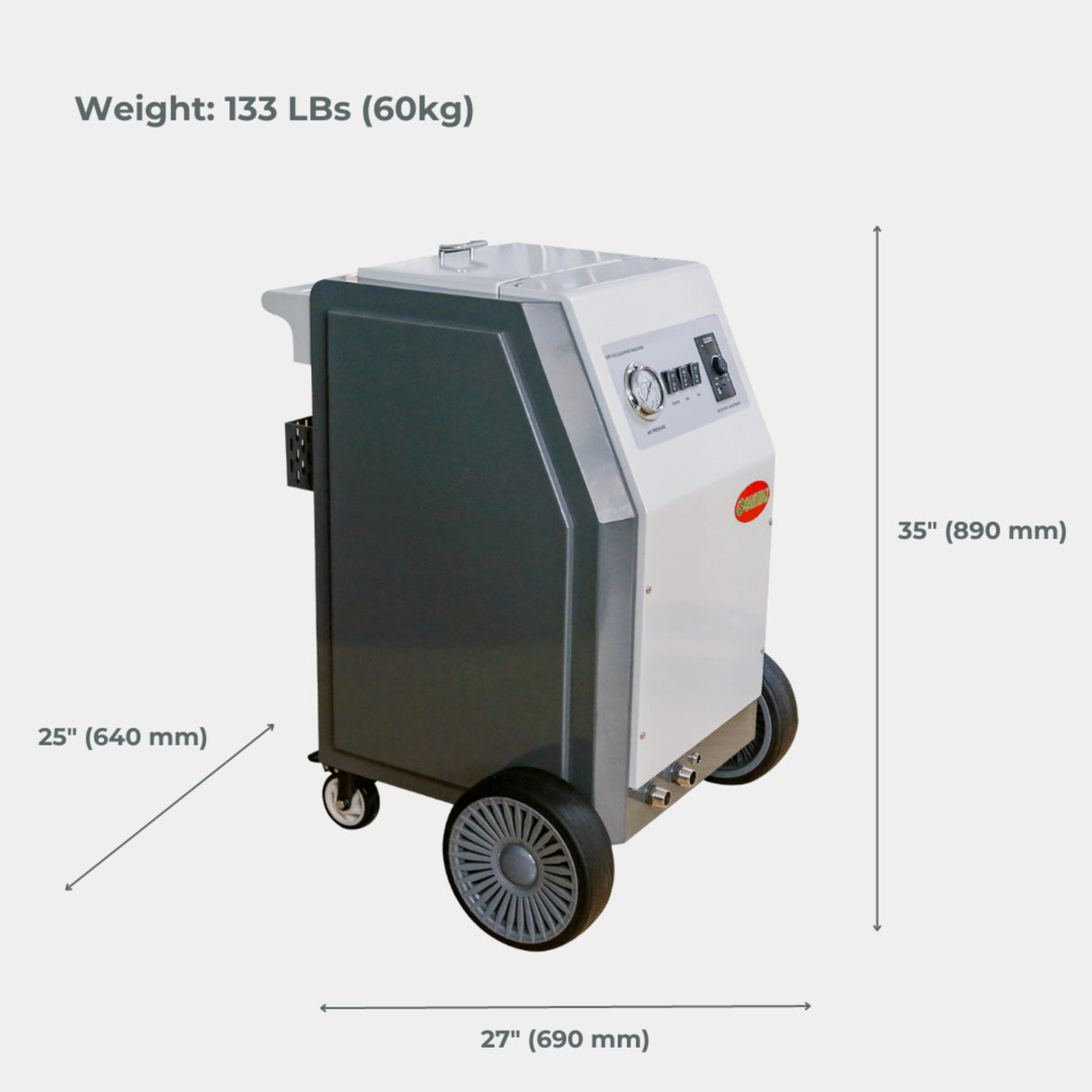 Sanitmax SM2000 Dry Ice Blasting Machine, 44 lbs Dry Ice Hopper