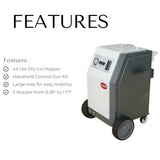 Sanitmax SM2000 Dry Ice Blasting Machine, 44 lbs Dry Ice Hopper