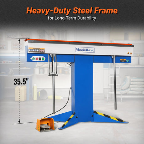MechMaxx 48" Industrial Magnetic Pan & Box Brake, 16 Gauge Mild Steel