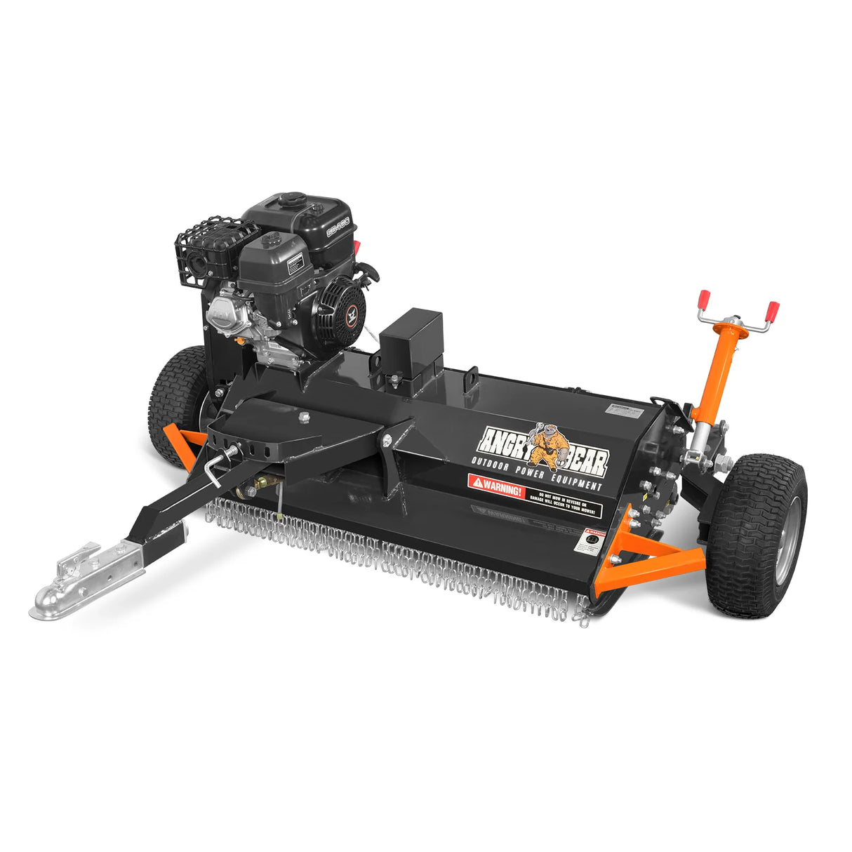 MechMaxx 48" Tow-Behind ATV Offset Flail Mower, 15HP 459cc Gas, ATV120