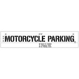 Newstripe 4″ MOTORCYCLE PARKING Stencil
