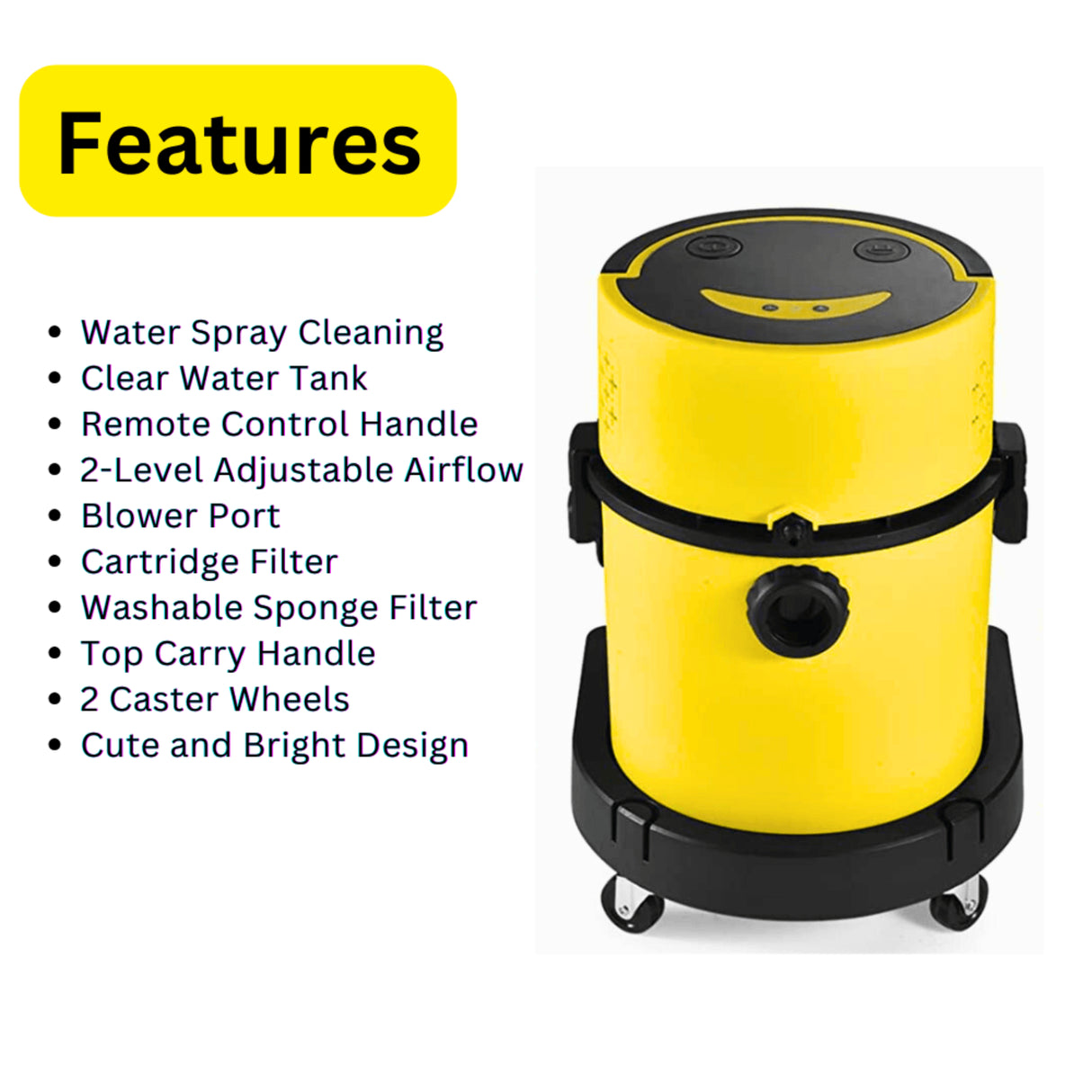 Sanitmax SM20 Professional Wet & Dry Shampoo Vacuum Cleaner