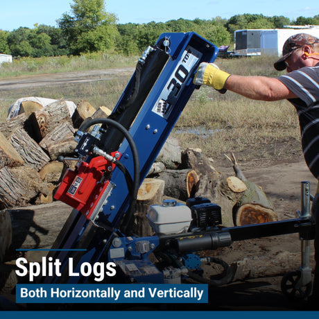 Iron & Oak BHVH3018GX 30-Ton Vertical Horizontal Log Splitter