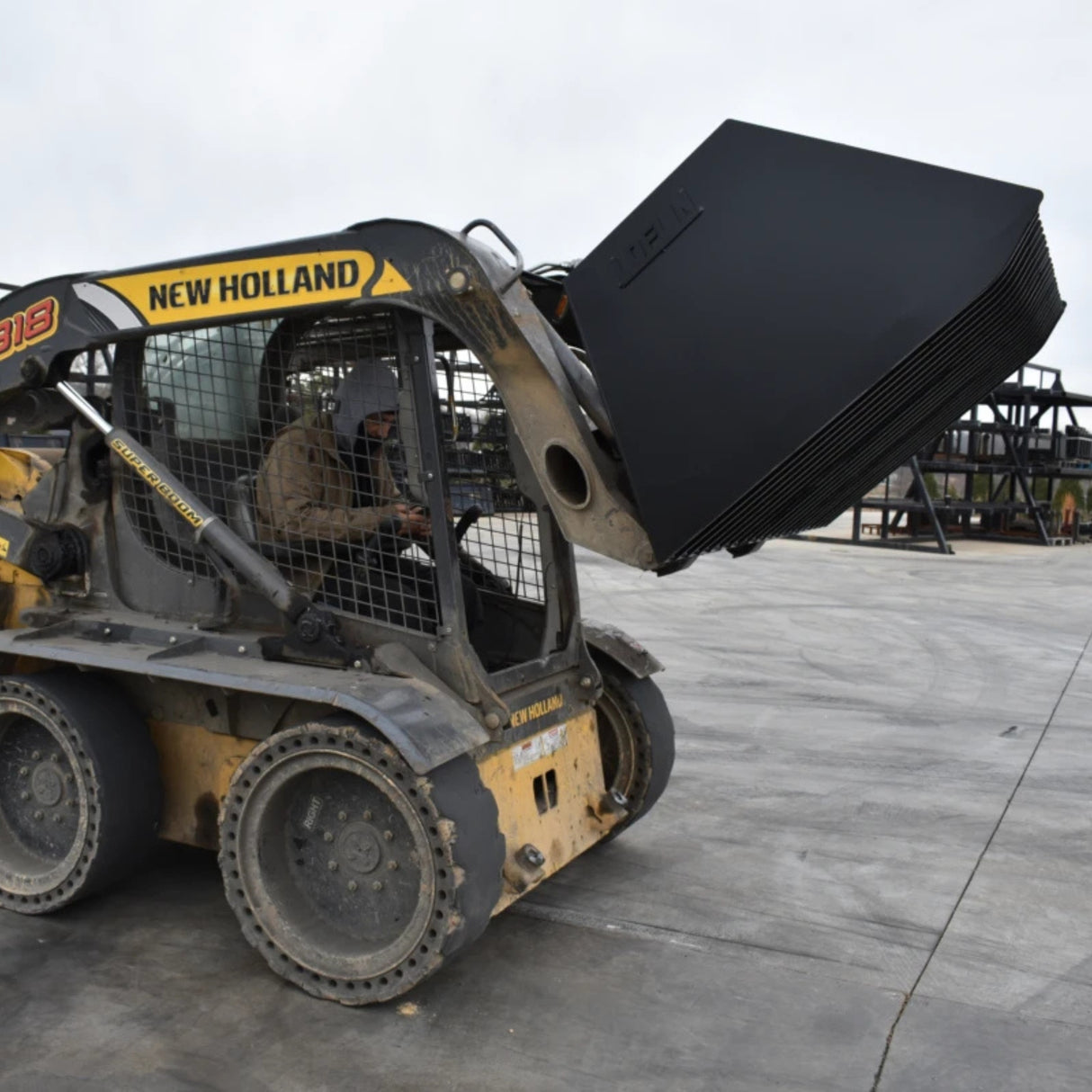Loflin Fabrication Skid Steer Manure Cake Bucket