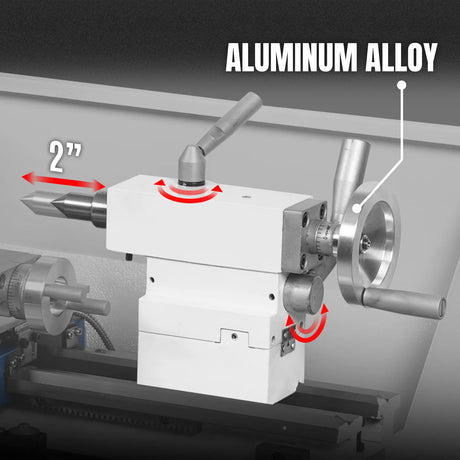 MechMaxx 8" x 31" Benchtop Metal Lathe with 1.5HP Brushless Motor