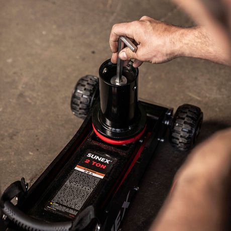 SUNEX 6602RJ 2-Ton Big Wheel Jack