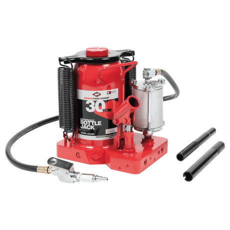 AFF 30-Ton Super-Duty Air-Assist Bottle Jack with Shielded Release Screw