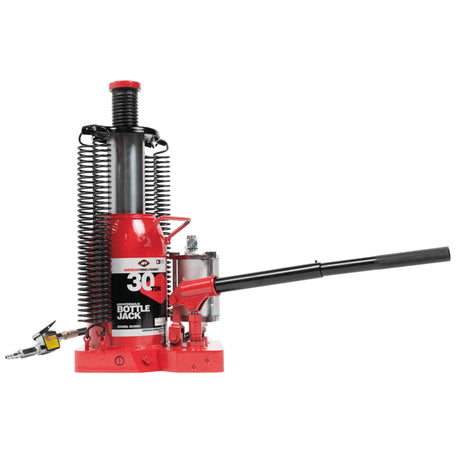 AFF 30-Ton Super-Duty Air-Assist Bottle Jack with Shielded Release Screw