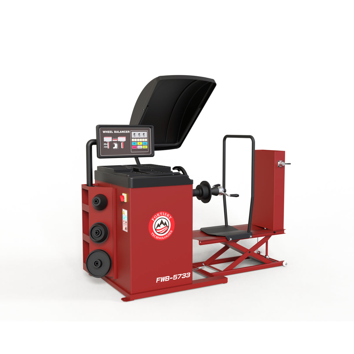 Fortisky Fully Automatic Truck/Car Wheel Balancer w/Lifting Cart FWB-5733