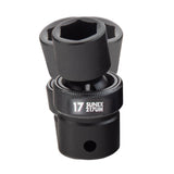 SUNEX 2665 1/2" Drive Metric 6-Point Standard Universal Impact Socket Set, 13-Piece
