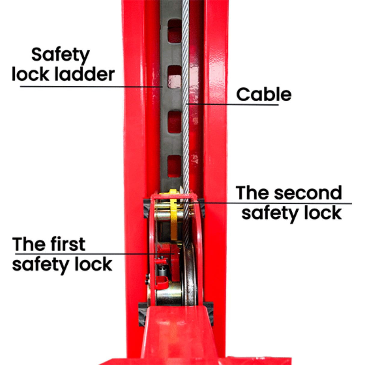 AMGO PRO-30E 30,000 lb 4-Post Lift Super Duty Extended Model
