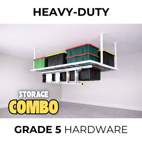 E-Z Garage Storage 4'X8' Heavy-Duty Pro Combo