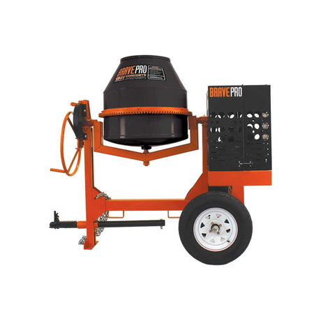Brave Pro Gas Concrete Mixer 9 Cu Ft Poly Drum, Honda GX270