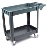 Sunmax SC2500/SC3500 Heavy Duty Rolling Utility Service Cart, HDPE Shelves, 5" Caster Wheels