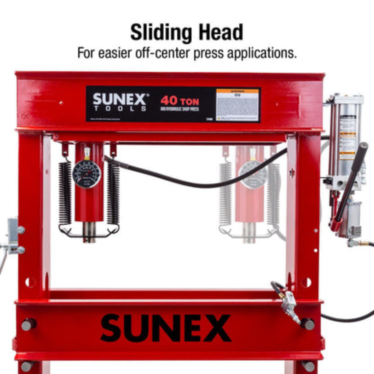 SUNEX 5740AH 40-Ton Air/Hydraulic Shop Press