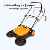 Sanitmax SM650 Manual Push Floor Sweeper 27.5" with Triple Brushes
