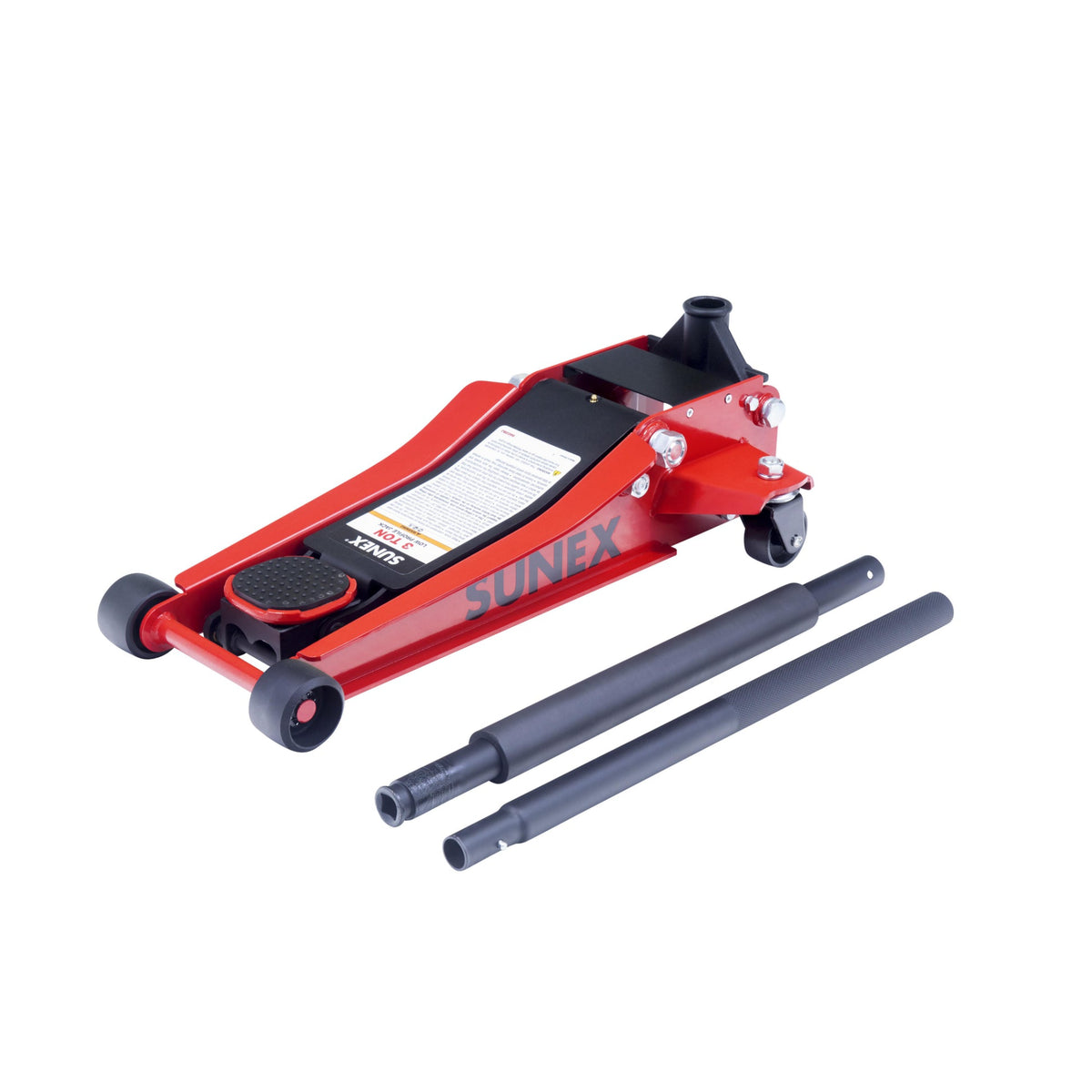 SUNEX 3-Ton Steel Low Profile Floor Jack