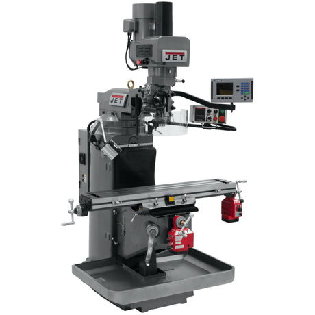 JET JTM-949EVS Mill with ACU-RITE 203 DRO, X/Y Powerfeeds, Air Drawbar