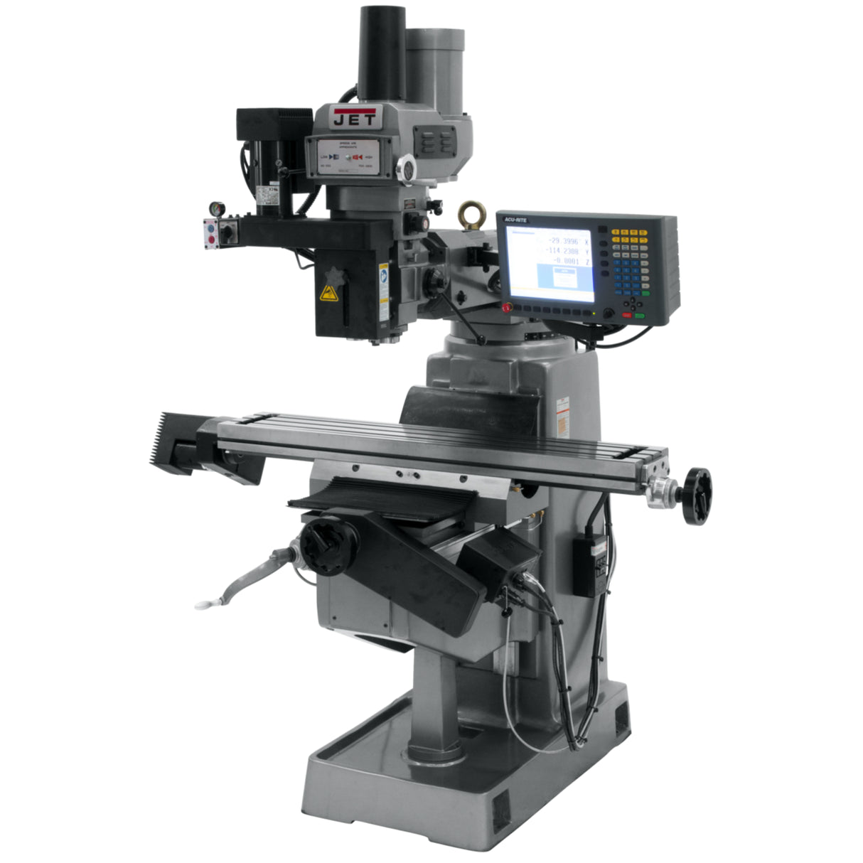 JET JTM-949EVS/230 Mill with 2-Axis ACU-RITE MILLPWR G2 CNC