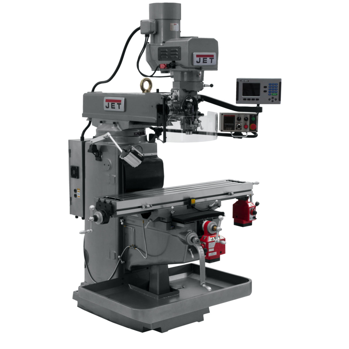 JET JTM-1050EVS2/230 Mill with ACU-RITE 203 DRO and X/Y Powerfeeds