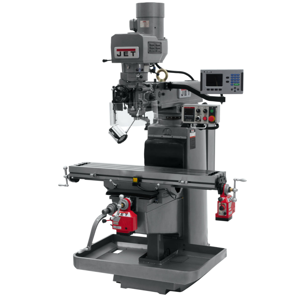 JET JTM-1050EVS2/230 Mill with ACU-RITE 203 DRO and X/Y Powerfeeds