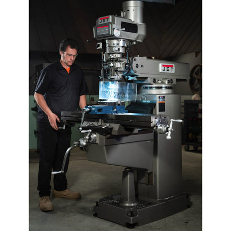 JET JTM-1050VS2 Mill with Newall DP700 DRO and X-Axis Powerfeed