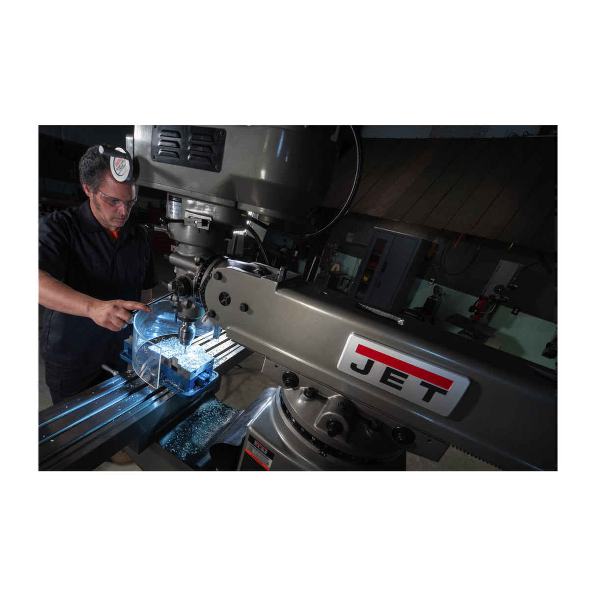 JET JTM-1050VS2 Mill with Newall DP700 DRO and X-Axis Powerfeed