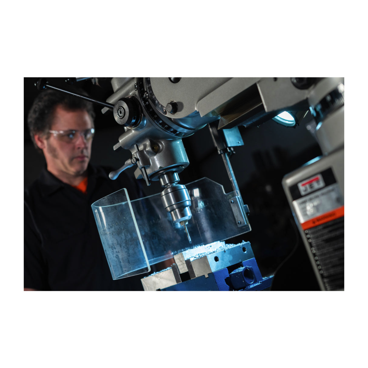 JET JTM-1050VS2 Mill with Newall DP700 DRO and X-Axis Powerfeed