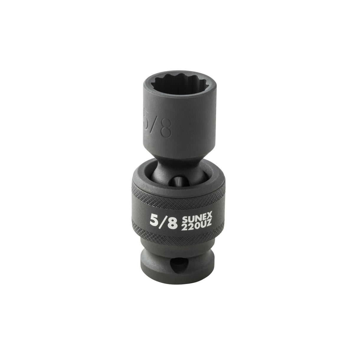 SUNEX 1/2" Drive SAE 12-Point Standard Universal Impact Socket Set, 15-Piece