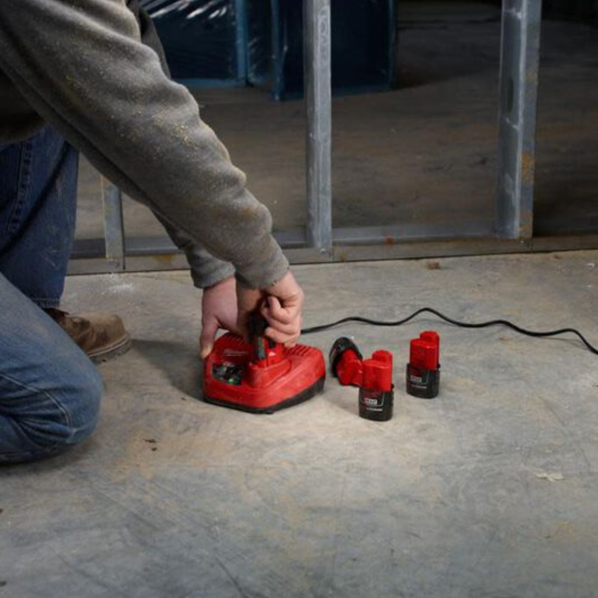 Milwaukee M12 REDLITHIUM CP 2.0Ah & XC 4.0Ah Battery and Charger Starter Kit