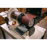 JET JSG-96CS 6" × 48" Belt / 9" Disc Sander with Closed Stand, 3/4 HP 115V