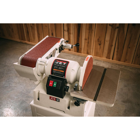 JET JSG-6DCK 6" x 48" Belt / 12" Disc Sander with Open Stand
