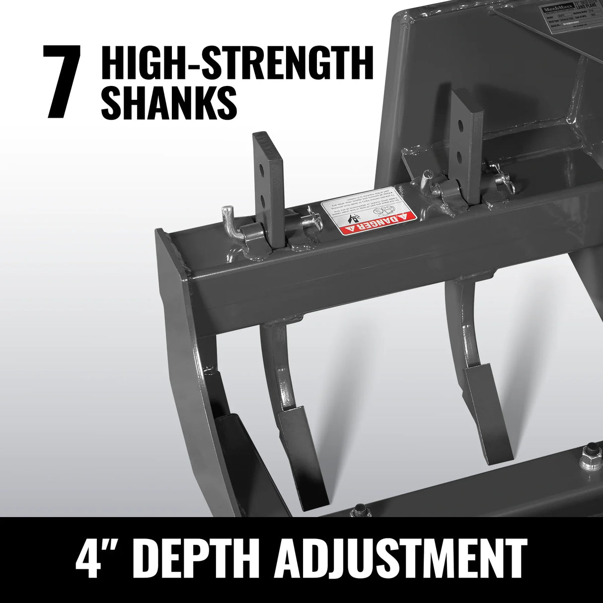MechMaxx 72" Skid Steer Land Plane with 7 Adjustable Scarifier Shanks