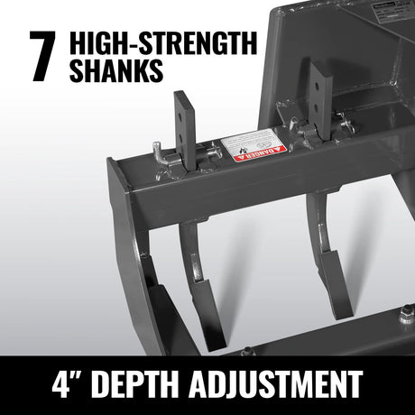 MechMaxx 72" Skid Steer Land Plane with 7 Adjustable Scarifier Shanks