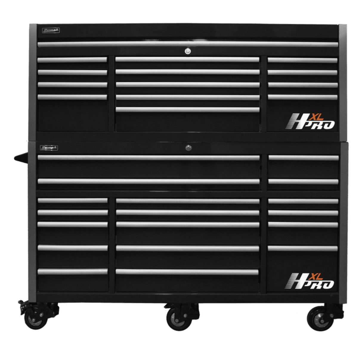 Homak Big Dawg HXL Pro 72" Roller Cabinet — Stainless Steel Top