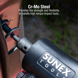 SUNEX 84-Piece 3/8" Drive Master Impact Bit Socket Set, SAE & Metric Hex