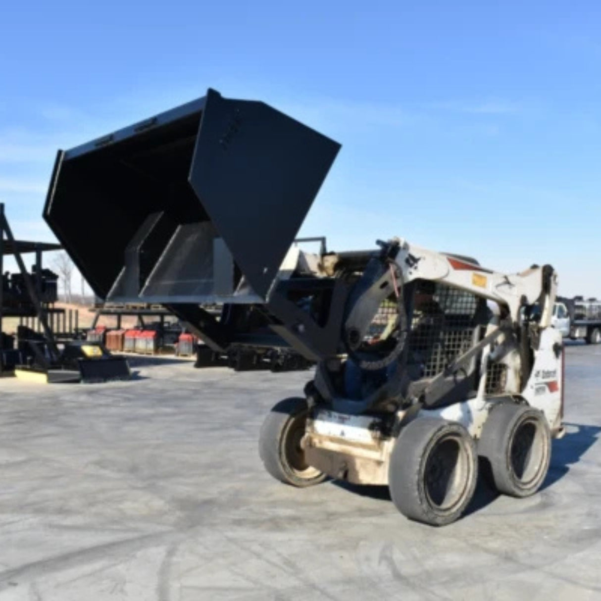 Loflin Fabrication Skid Steer Front Dump Bucket (High Tip)