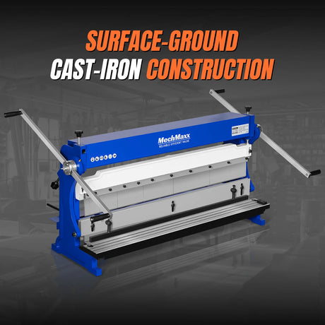 MechMaxx 40" 3-in-1 Brake, Shear & Slip Roll, 20 Gauge Mild Steel