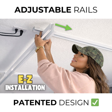 E-Z Garage Storage Tote Slide™ Pro — Overhead Ceiling Storage for 9 to 15 Totes