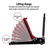 SUNEX 6602LP 2-Ton Low Rider Floor Jack