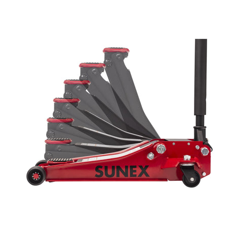 SUNEX 3-Ton Steel Low Profile Floor Jack