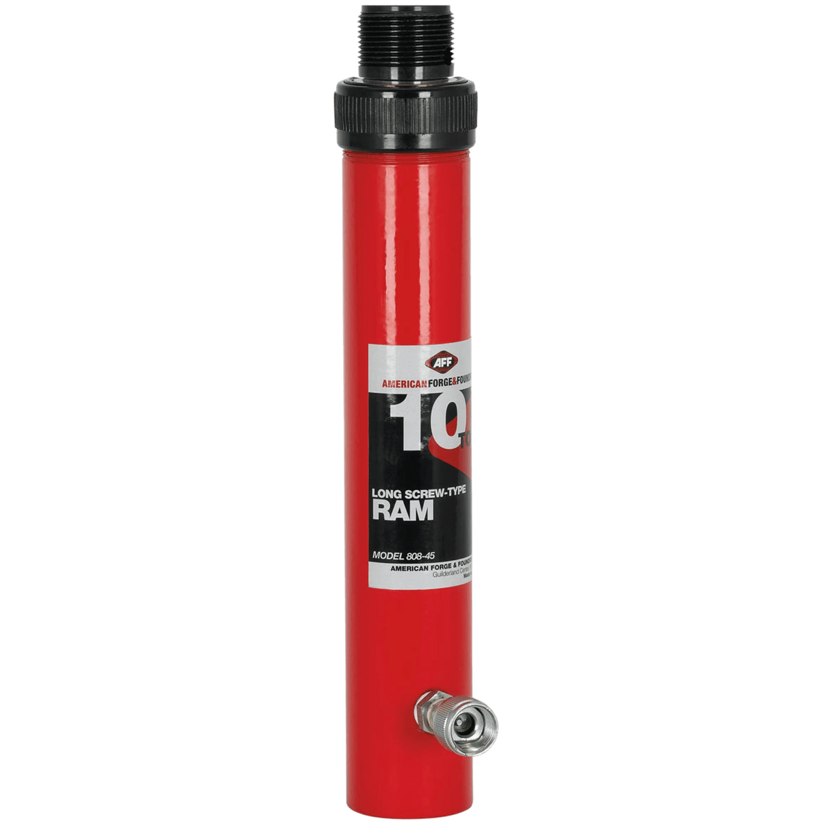 AFF 10-Ton Screw Type Hydraulic Ram with Threaded Extension