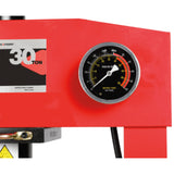 AFF 30-Ton Super-Duty Shop Press with Dual Air Motor & Glycerin Gauge