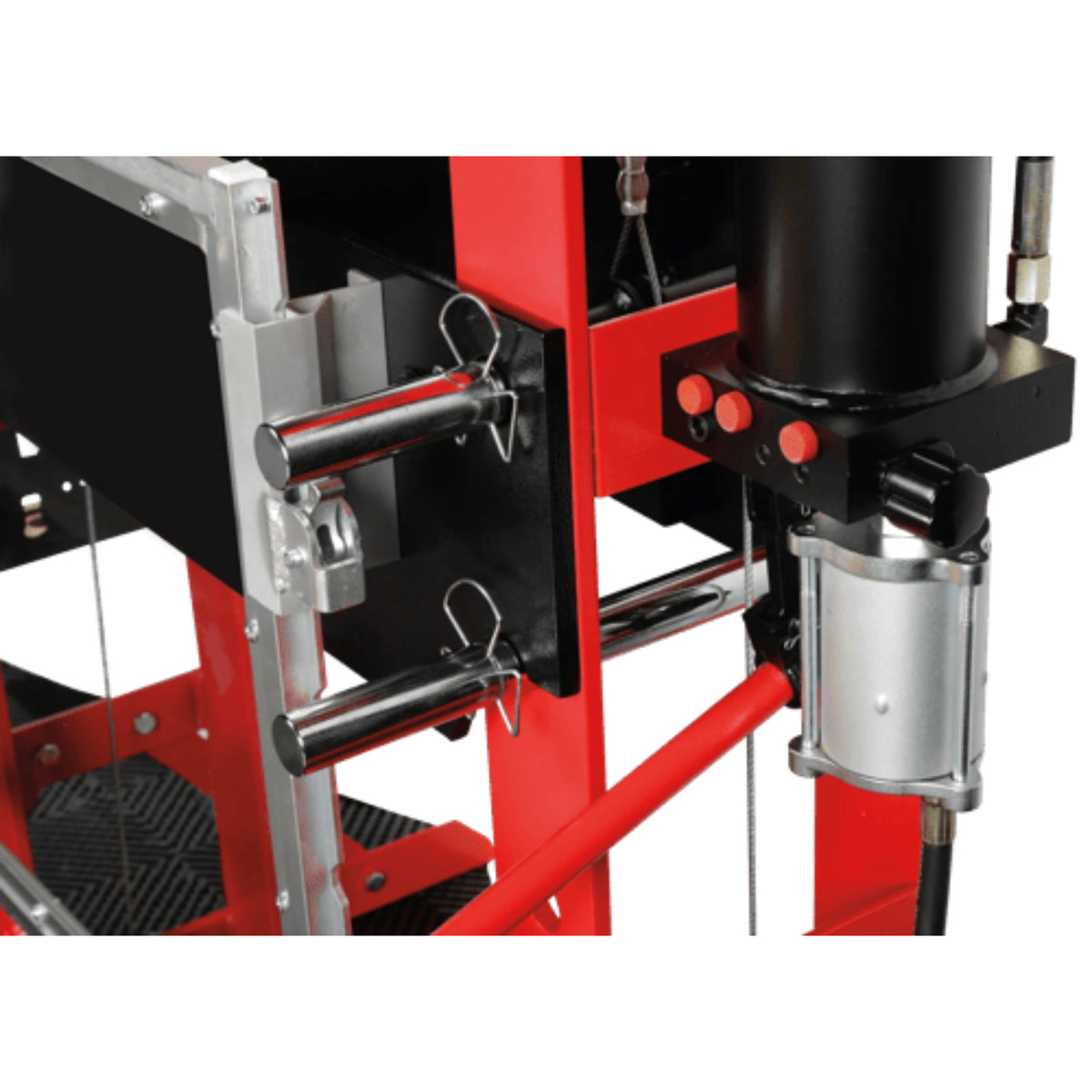 AFF 50-Ton Super-Duty Shop Press with Dual Air Motor & Cable Winch
