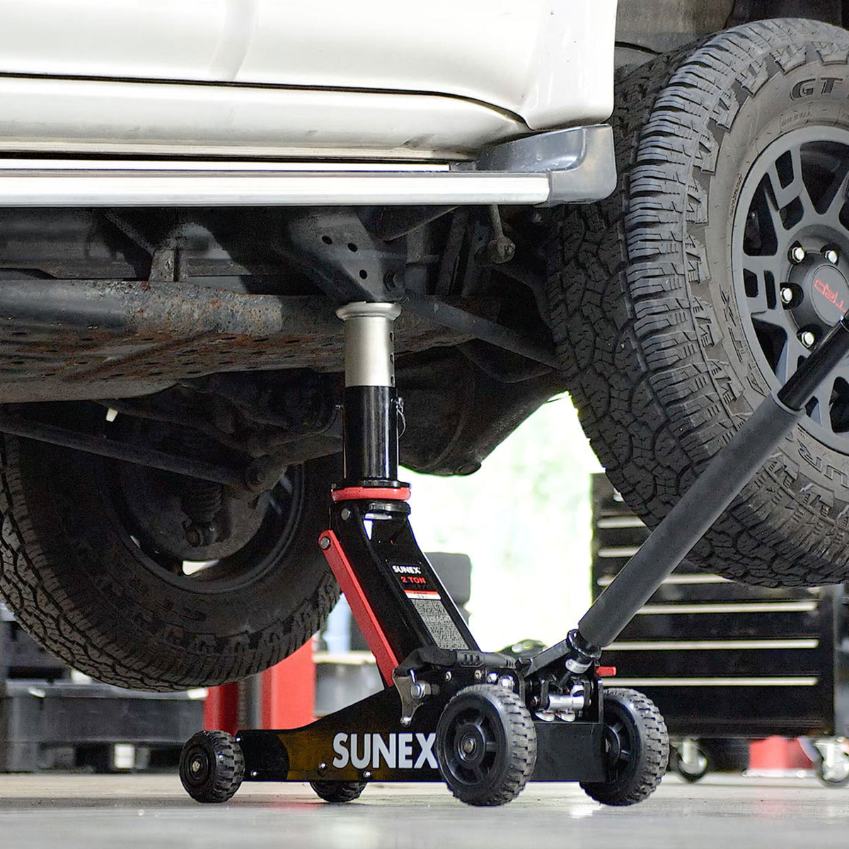 SUNEX 6602RJ 2-Ton Big Wheel Jack