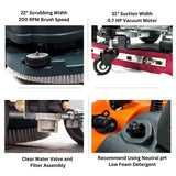 Sunmax RT50+ 22" Battery-Powered Floor Scrubber