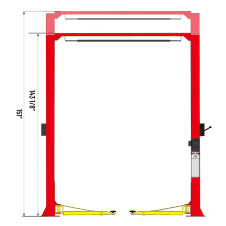 AMGO OH-9 Clear Floor Two Post Lift 9,000 lb Car Hoist
