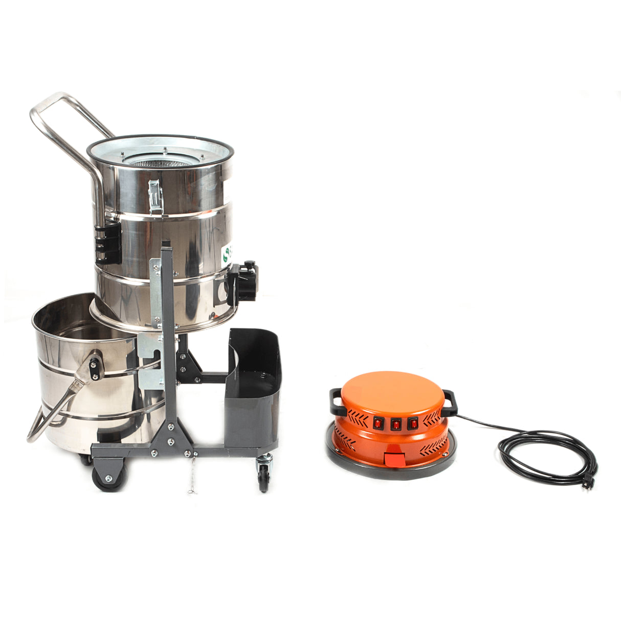Sanitmax SM73 Industrial Wet-Dry Vacuum Cleaner, 3600W Triple Motor, 19-Gal Capacity, HEPA Filtration