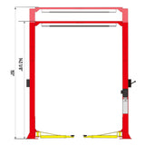 AMGO OH-10 Clear Floor Two Post Lift 10,000 lb Car Hoist